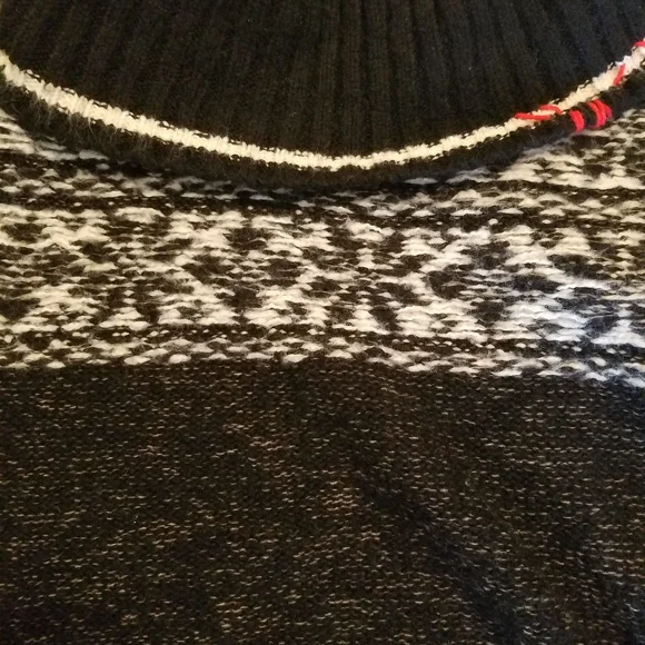 Free People fair isle knit cowl neck sweater top - Picture 5 of 6